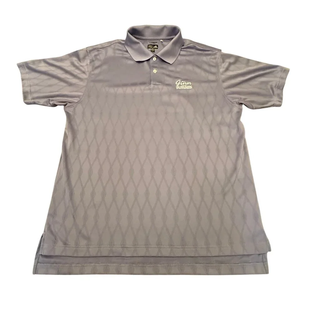Adidas ClimaCool Mens Size M Ginn Sur Mer Classic‎ Light Purple Golf Polo